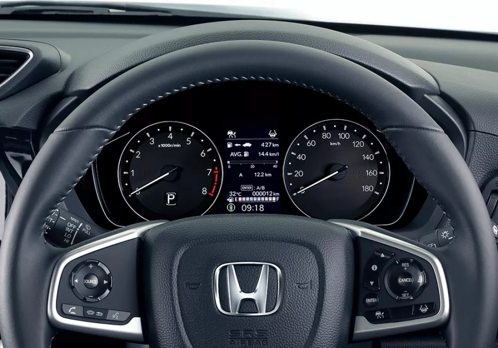 Leather-Wrapped Steering Wheel