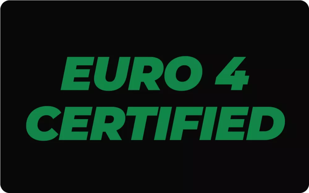 EURO 4 CERTIFIED