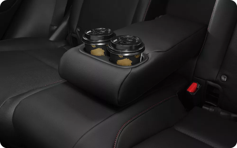 Rear Armrest with Cup Holder