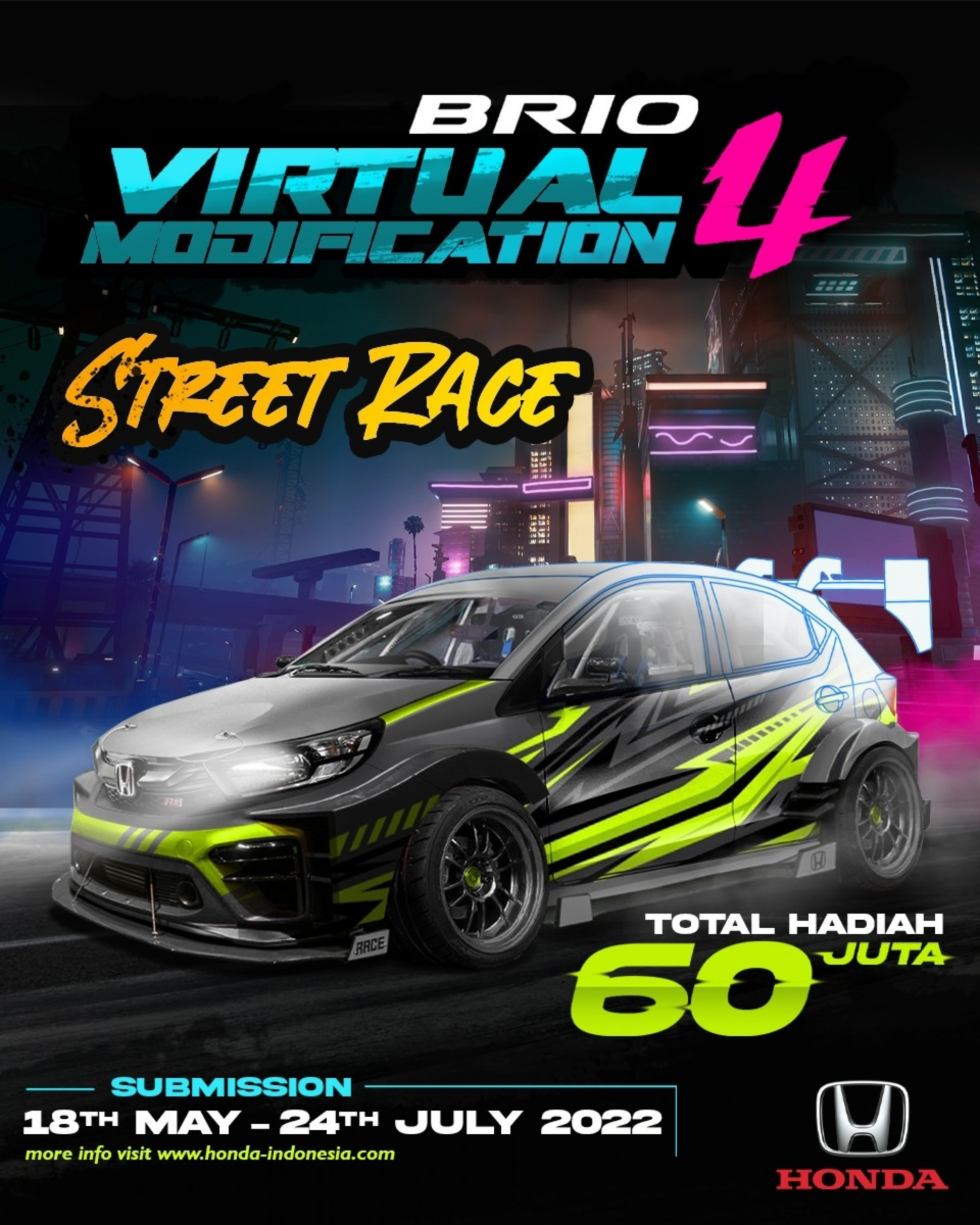 Honda Tantang Kreativitas di Ajang “Honda Brio Virtual Modification #4”